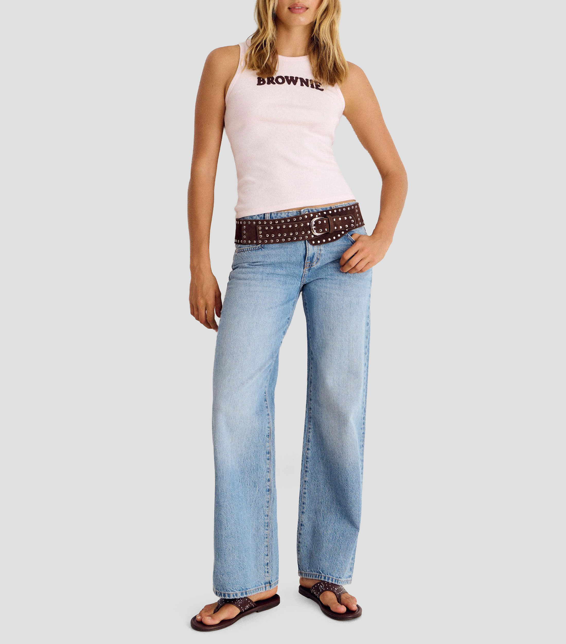 Top estampado Mujer